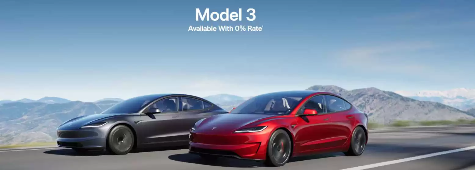 Model 3 Available With 0% Rate