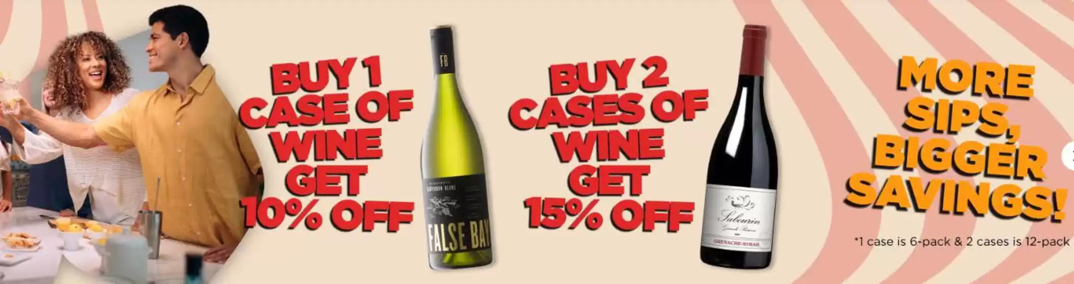 Buy 1 Case Of Wine Get 10% Off Buy 2 Cases OF Wine Get 15% Off