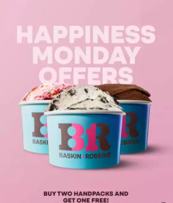 Baskin Robbins catalogue | Happiness Monday Offers | 2025-08-11T00:00:00.000Z - 2025-08-11T00:00:00.000Z