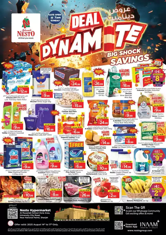 Nesto catalogue | DEALS DYNAMITE NESTO MUWEILAH | 2025-08-14T00:00:00.000Z - 2025-08-18T00:00:00.000Z