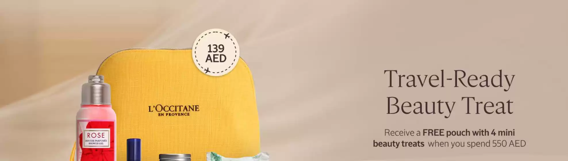 L'Occitane catalogue | Travel-Ready Beauty Treat AED 139 | 2025-08-25T00:00:00.000Z - 2025-08-31T00:00:00.000Z