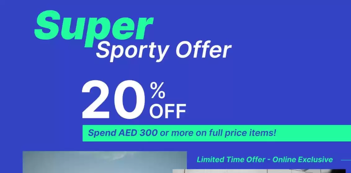 Super Sporty Offer 20% Off