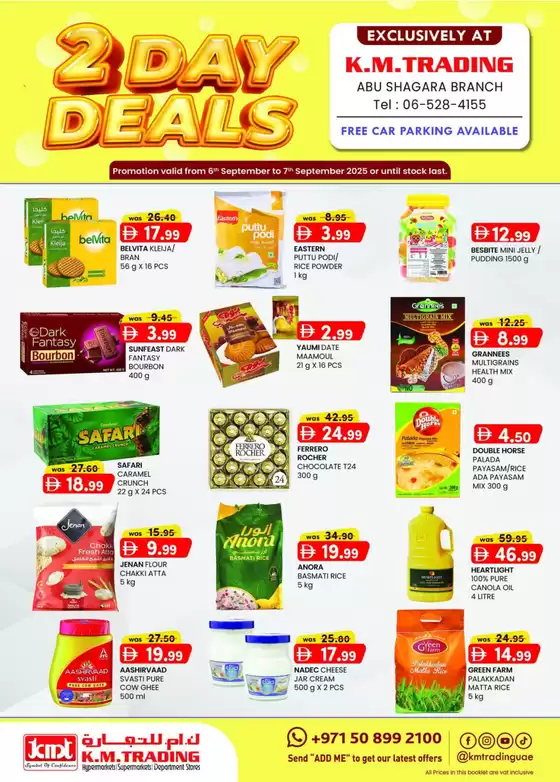 KM Trading catalogue in Dubai | 2 Days Deals - Abu Shagara | 2025-09-07T00:00:00.000Z - 2025-09-21T00:00:00.000Z