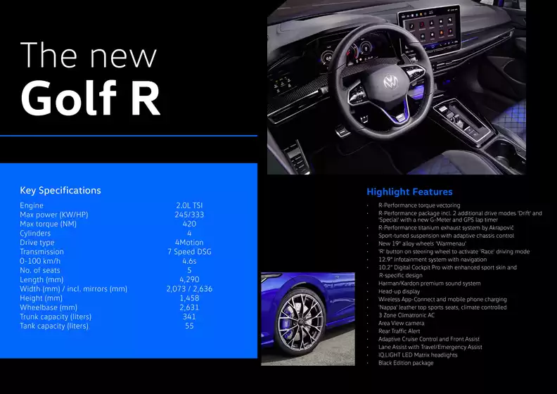 VW Golf R 2025 4 Pager