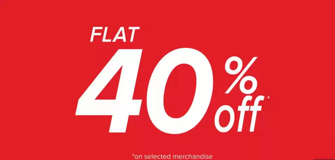 Flat 40% Off