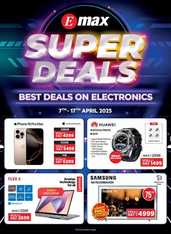 Emax catalogue in Sharjah | Catalogue Emax | 2025-09-19T00:00:00.000Z - 2025-10-03T00:00:00.000Z