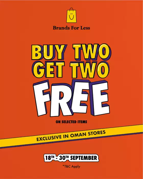 Buy 2, Get 2 FREE on Selected Items! 