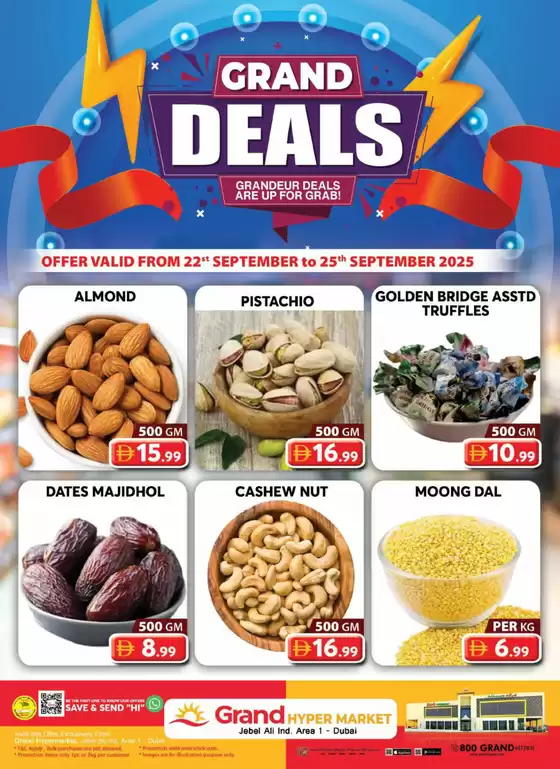 Grand Hyper Market catalogue in Abu Dhabi | Midweek Deals - Grand Hypermarket Jebel Ali | 2025-09-22T00:00:00.000Z - 2025-09-25T00:00:00.000Z
