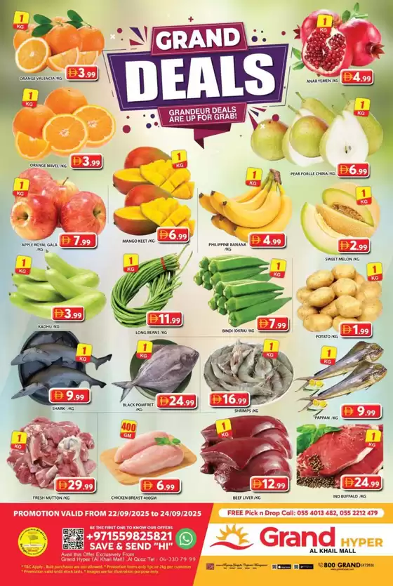Grand Hyper Market catalogue in Abu Dhabi | Great discounts on selected products | 2025-09-22T00:00:00.000Z - 2025-09-24T00:00:00.000Z