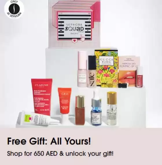 Sephora catalogue | Shop for 650 AED & Unlock Your Gift! | 2025-09-23T00:00:00.000Z - 2025-09-26T00:00:00.000Z