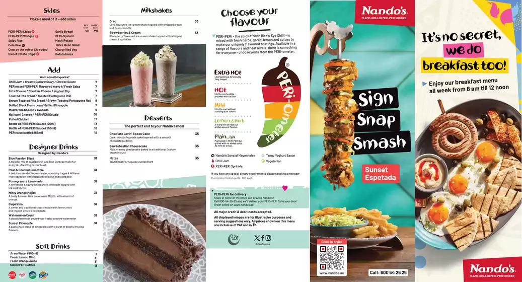 TakeAway Menu Eng