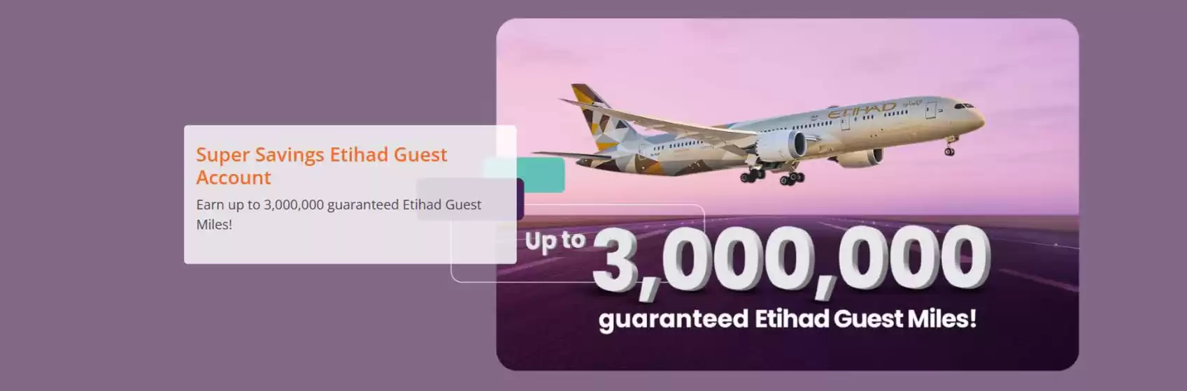 Super Savings Etihad Guest Account