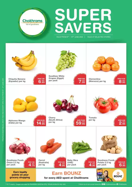 Choitrams catalogue in Ruwais | Top deals for all customers | 2025-10-19T00:00:00.000Z - 2025-11-02T00:00:00.000Z