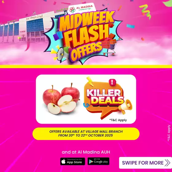 Al Madina catalogue in Mussafah | Midweek Flash Offers Are Here! Village | 2025-10-22T00:00:00.000Z - 2025-10-22T00:00:00.000Z