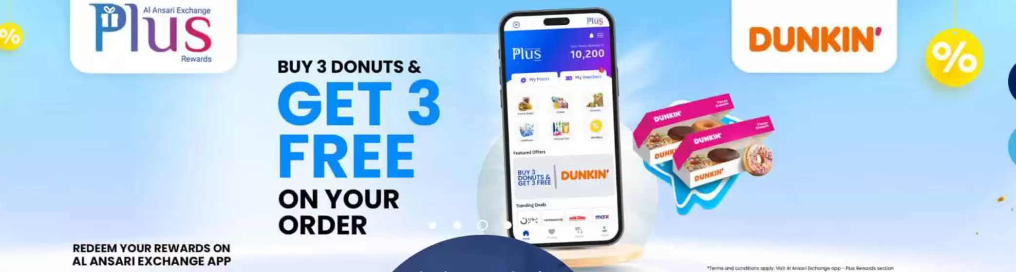Buy 3 Donuts & Get 3 Free On Your Order