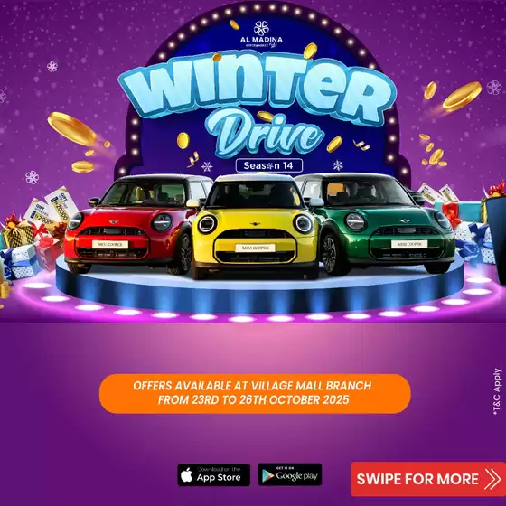 Al Madina catalogue in Liwa | It’s Winter Drive! Village | 2025-10-23T00:00:00.000Z - 2025-10-26T00:00:00.000Z
