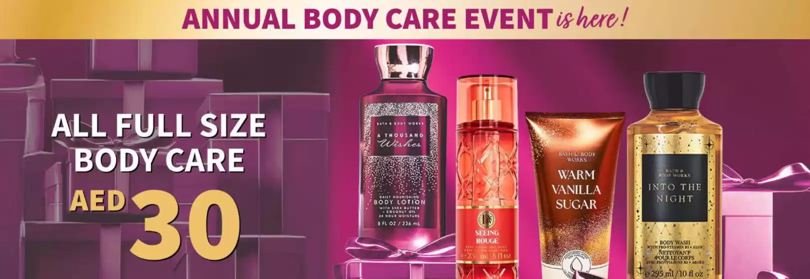 Bath & Body Works catalogue in Al Bataeh | All Full Size Body Care Aed 30 | 2025-10-27T00:00:00.000Z - 2025-10-31T00:00:00.000Z