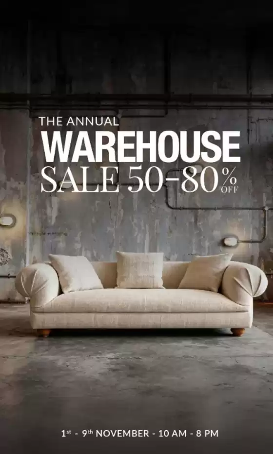 The Annual Warehouse Sale 50-80%