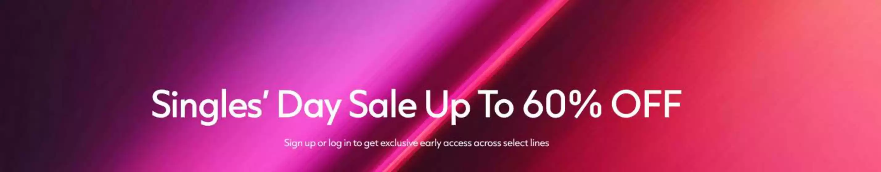 Singles' Day Sale Up To 60% Off