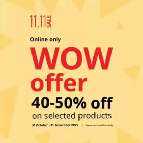 Ikea catalogue in Ajman | Wow Offer 40-50% Off | 2025-11-03T00:00:00.000Z - 2025-11-11T00:00:00.000Z