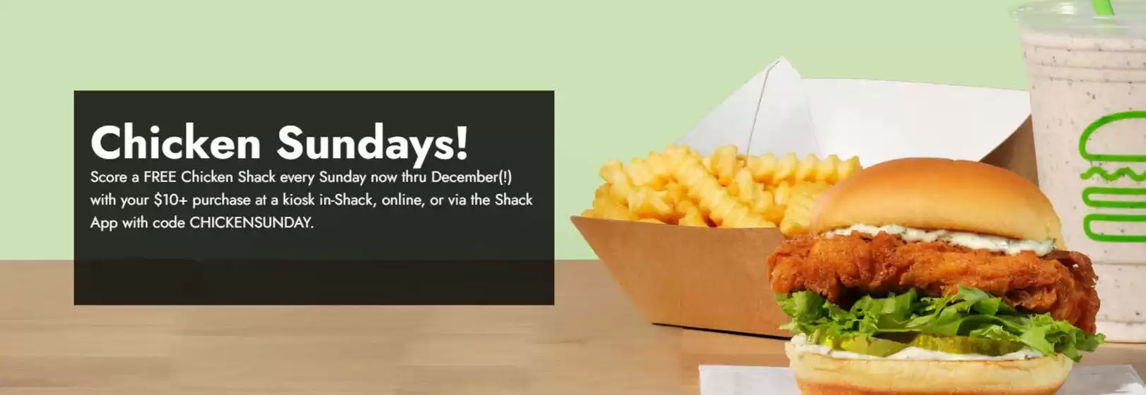Shake Shack catalogue in Ajman | Chicken Sundays! | 2025-11-03T00:00:00.000Z - 2025-11-30T00:00:00.000Z