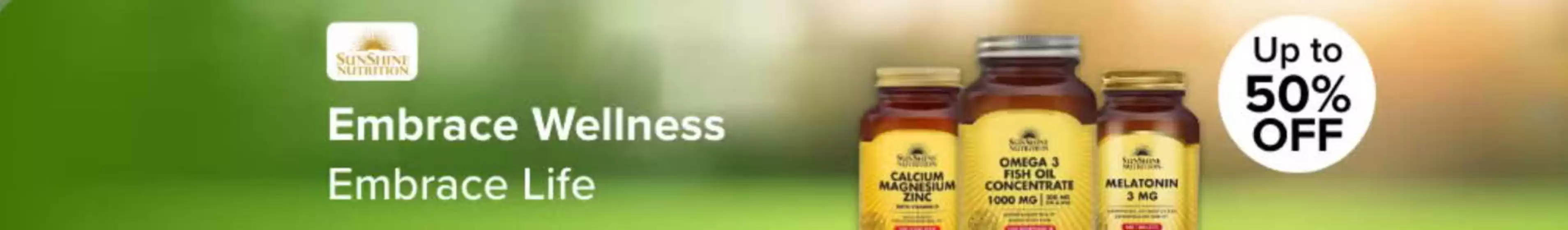 Noon catalogue in Abu Dhabi | Embrace Wellness Embrace Life Up To 50% Off | 2025-11-03T00:00:00.000Z - 2025-11-07T00:00:00.000Z