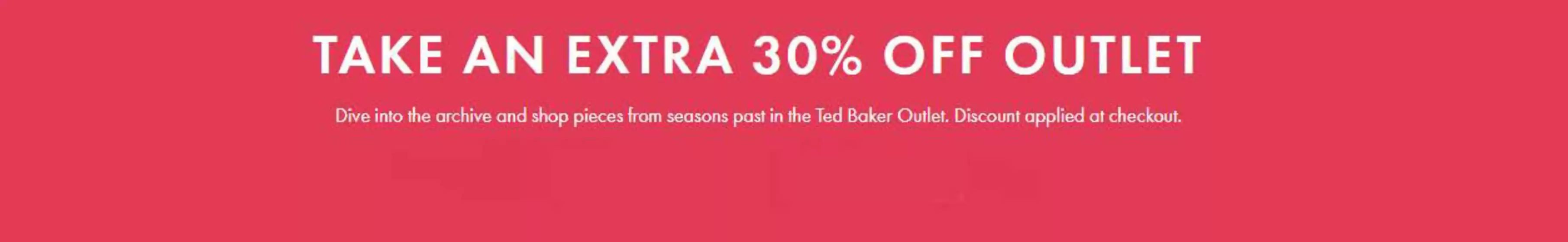 Take An Extra 30% Off