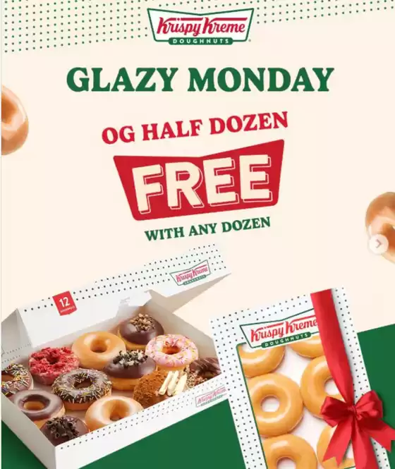 Krispy Kreme catalogue in Umm al-Quwain | Royalget Half A Dozen Original Glazed Free With Any Dozen.  | 2025-11-25T00:00:00.000Z - 2025-11-25T00:00:00.000Z
