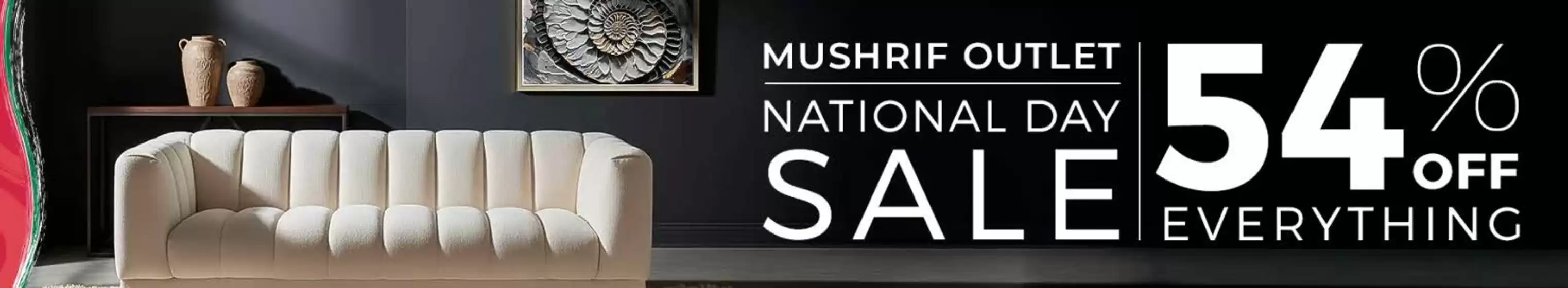 The One catalogue in Sharjah | Mushrif Outlet National Day 54% Sale Everything | 2025-11-27T00:00:00.000Z - 2025-12-08T00:00:00.000Z
