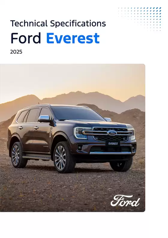 Ford catalogue in Ras al-Khaimah | MY25 Everest Spec Sheet EN | 2025-01-01T00:00:00.000Z - 2025-12-31T00:00:00.000Z