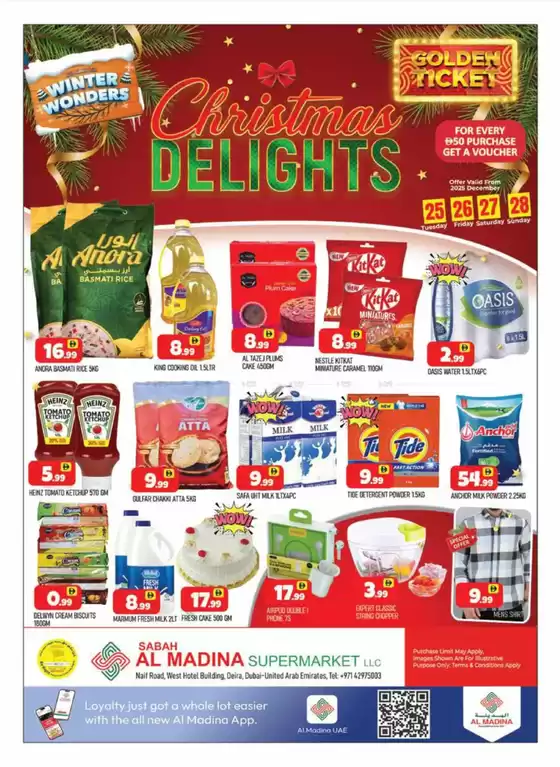 Al Madina catalogue in Khorfakkan | Exclusive deals and bargains | 2025-12-27T00:00:00.000Z - 2025-12-28T00:00:00.000Z