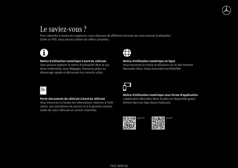 mercedes eqv monospace 2025 mai e447 mbux notice d utilisation 1