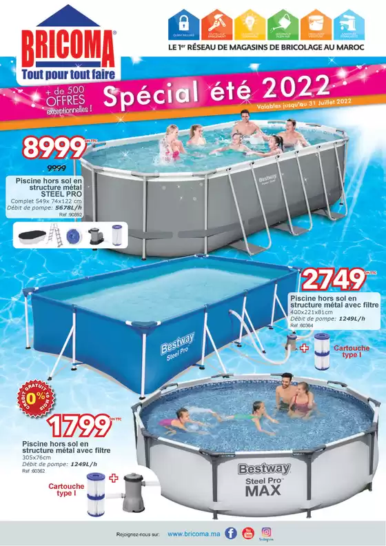 Catalogue Bricoma à Ain El Aouda | Spécial été 2022 | 2025-09-05T00:00:00.000Z - 2025-09-19T00:00:00.000Z
