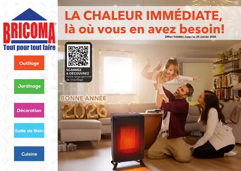 Catalogue Bricoma à Imouzzer Kandar | Brochure Spéciale chauffage BRICOMA | 2025-12-26T00:00:00.000Z - 2026-01-25T00:00:00.000Z