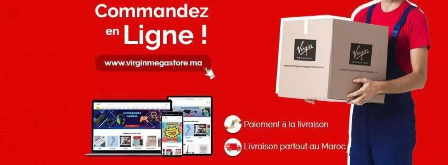 Catalogue Virgin Megastore à Nador | Offres et promotions actuelles | 2026-03-17T00:00:00.000Z - 2026-03-31T00:00:00.000Z