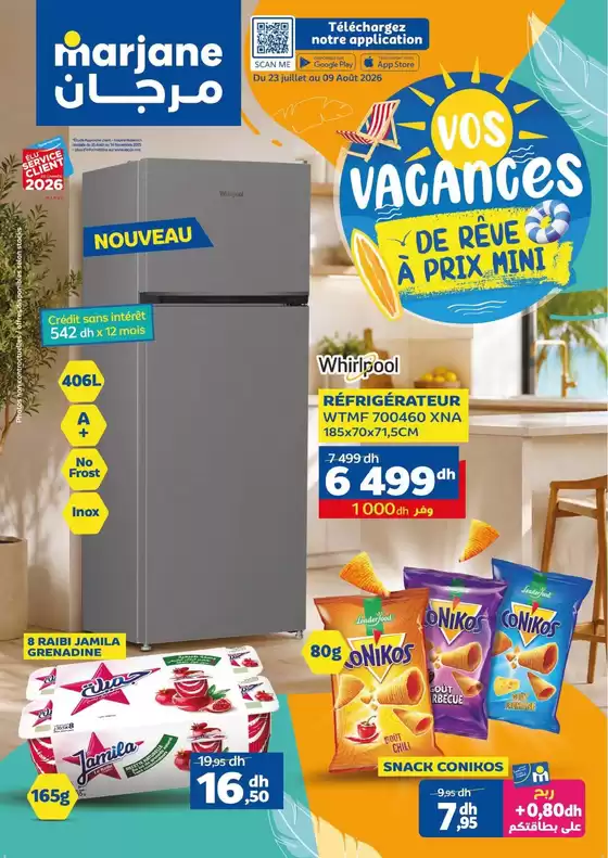 Catalogue Marjane | Bonnes affaires et offres actuelles | 2026-07-23T00:00:00.000Z - 2026-08-09T00:00:00.000Z