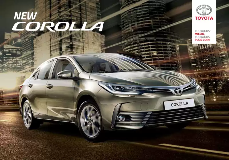 Catalogue Toyota à Gueznaia | Corolla | 2026-08-25T00:00:00.000Z - 2026-09-08T00:00:00.000Z