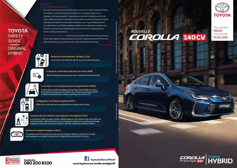 Catalogue Toyota à Gueznaia | Corolla Prestige | 2026-08-25T00:00:00.000Z - 2026-09-08T00:00:00.000Z