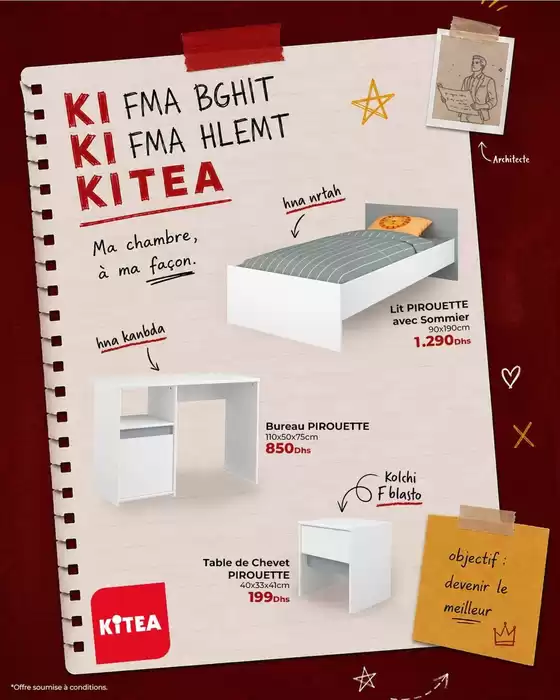 Catalogue KITEA à Ain El Aouda | Super offre pour les chasseurs de bonnes affaires | 2026-09-17T00:00:00.000Z - 2026-10-01T00:00:00.000Z