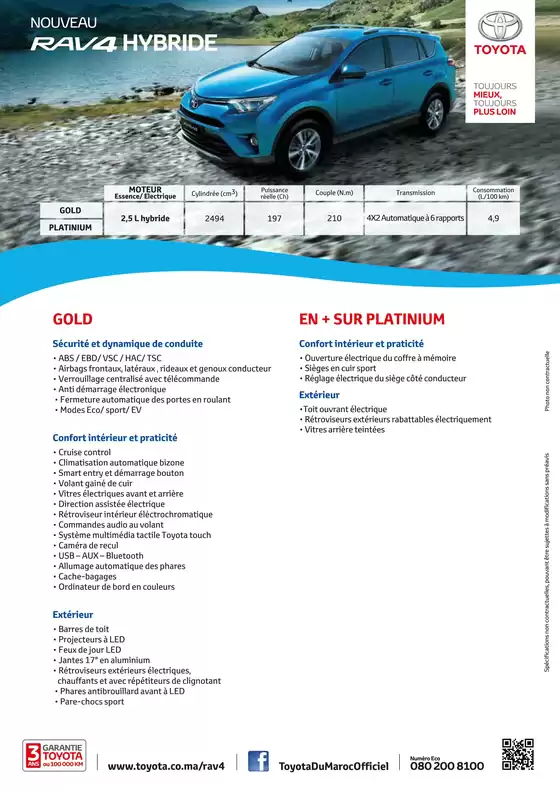 Catalogue Toyota | Rav4 Hybride Hybride | 2026-09-30T00:00:00.000Z - 2026-10-14T00:00:00.000Z