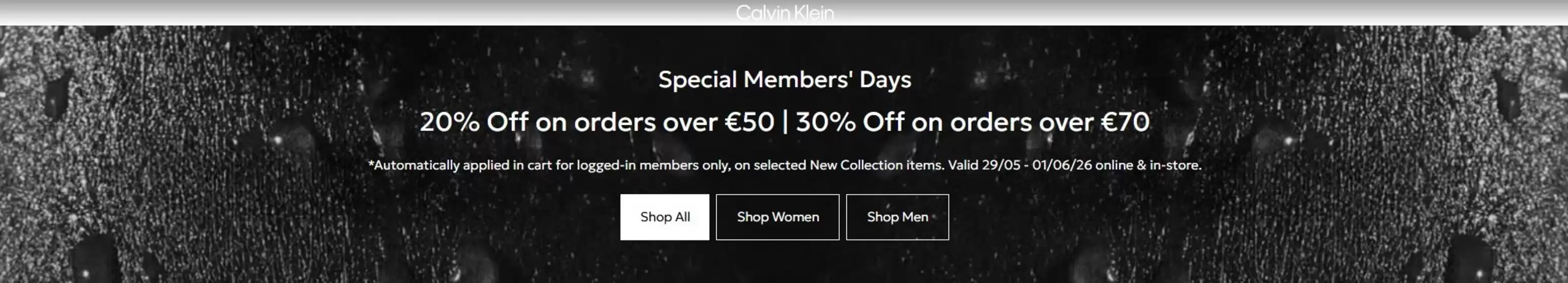 Каталог на Calvin Klein в Пещера | Special Members' Days | 2026-05-29T00:00:00.000Z - 2026-06-01T00:00:00.000Z