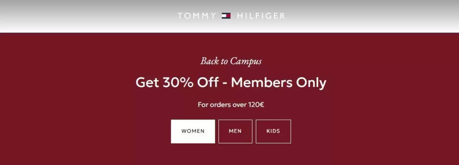 Каталог на Tommy Hilfiger | Back to Campus | 2026-09-15T00:00:00.000Z - 2026-09-20T00:00:00.000Z