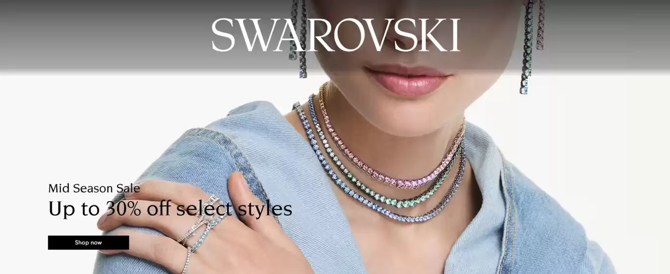 Каталог на Swarovski | Mid Season Sale Up to 30% off | 2026-09-23T00:00:00.000Z - 2026-10-06T00:00:00.000Z