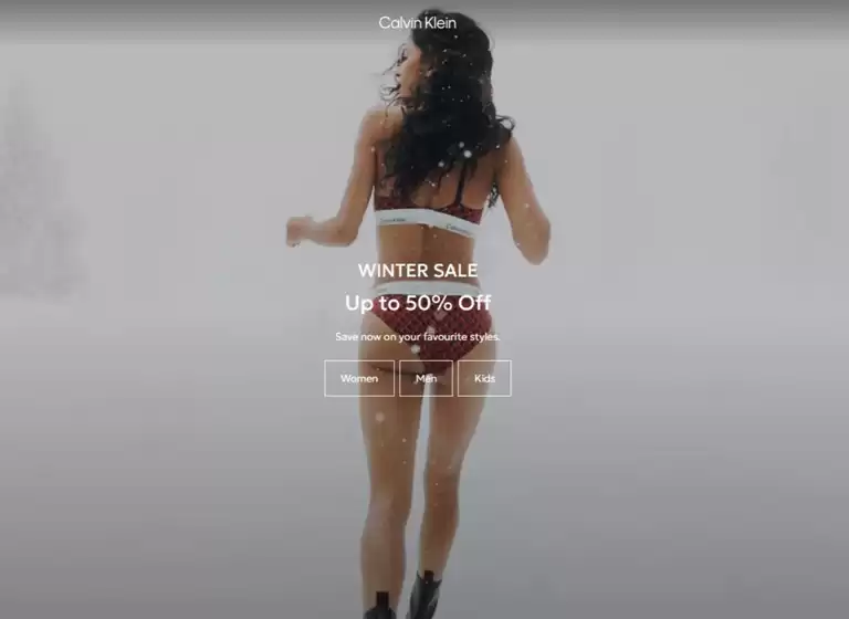 Каталог на Calvin Klein в Монтана | WINTER SALE Up to 50% Off | 2026-01-23T00:00:00.000Z - 2026-02-05T00:00:00.000Z