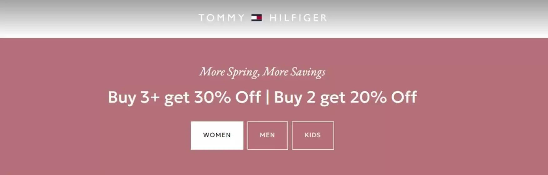 Каталог на Tommy Hilfiger в Дупница | More Spring, More Savings | 2026-04-17T00:00:00.000Z - 2026-04-26T00:00:00.000Z