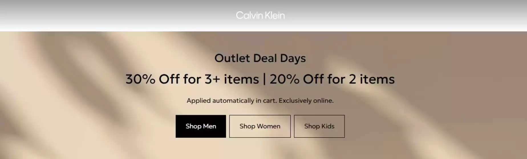 Каталог на Calvin Klein в Дупница | Outlet Deal Days | 2026-04-17T00:00:00.000Z - 2026-04-26T00:00:00.000Z