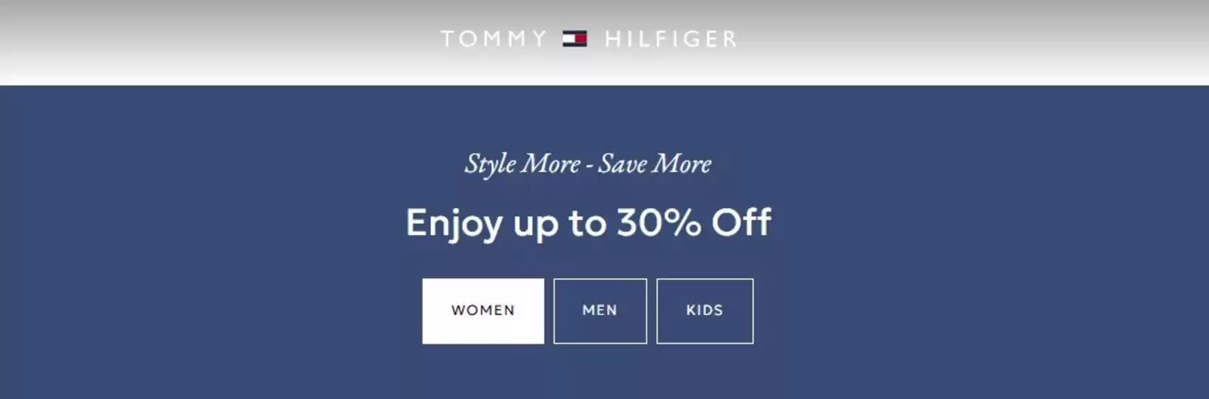 Каталог на Tommy Hilfiger | Style More - Save More | 2026-04-30T00:00:00.000Z - 2026-05-03T00:00:00.000Z