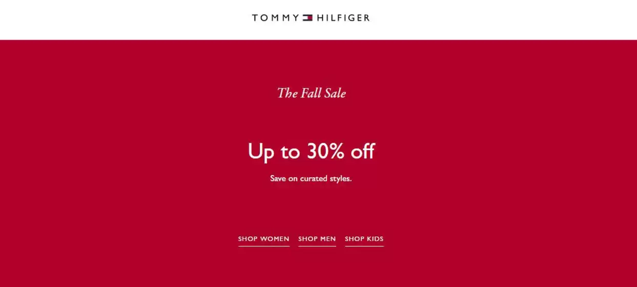 Tommy Hilfiger katalog v Praha | The Fall Sale | 2025-10-27T00:00:00.000Z - 2025-11-09T00:00:00.000Z