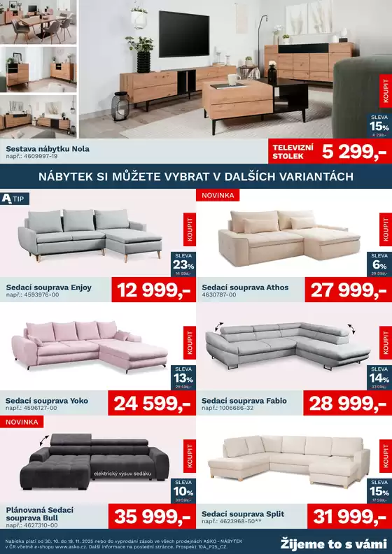 ASKO NÁBYTEK - Akční nabídka