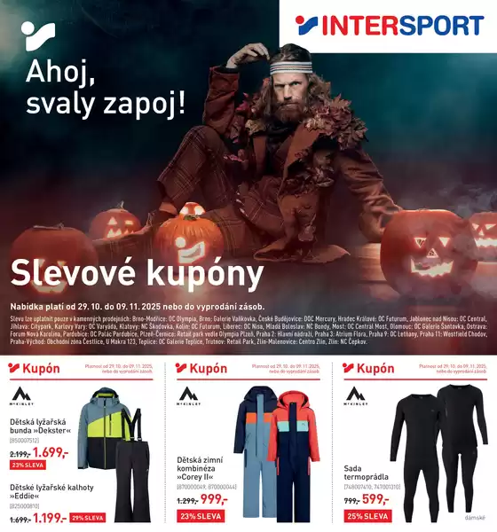 Intersport katalog v Pardubice | Ahoj, svaly zapoj! | 2025-10-30T00:00:00.000Z - 2025-11-09T00:00:00.000Z